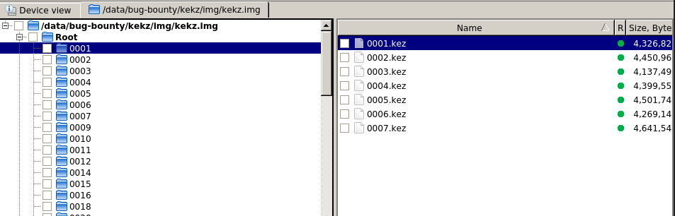 Directory and Filelisting from the SD Card